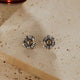 Sterling Silver Daisy Stud Earrings, Two-Tone