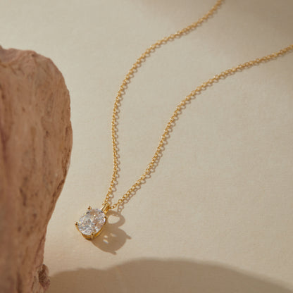 925 sterling silver jewelry, sterling silver necklace, halo CZ necklace, cubic zirconia pendant, 14k gold plated necklace, white gold plated necklace, bridal jewelry, everyday silver necklace, elegant pendant necklace, gift jewelry, dainty silver necklace, minimal silver jewelry, wedding necklace, classic halo necklace, timeless jewelry