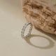 Reversible Sterling Silver Eternity Ring, Round and Princess Cut CZ