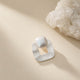 Vintage Sterling Silver Square Stud Earrings, Brushed Matte Pair