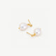 Baroque Freshwater Pearl Drop Earrings, Gold Plated Sterling Silver