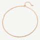 Faceted Paperclip Chain Necklace, Gold Plated Sterling Silver
