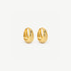 Chunky Teardrop Sterling Silver Huggie Hoop Earrings, 3 Sizes