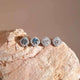 Moissanite Halo Stud Earrings, Sterling Silver