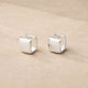 Chunky Sterling Silver Huggie Hoop Earrings, Stackable Pair